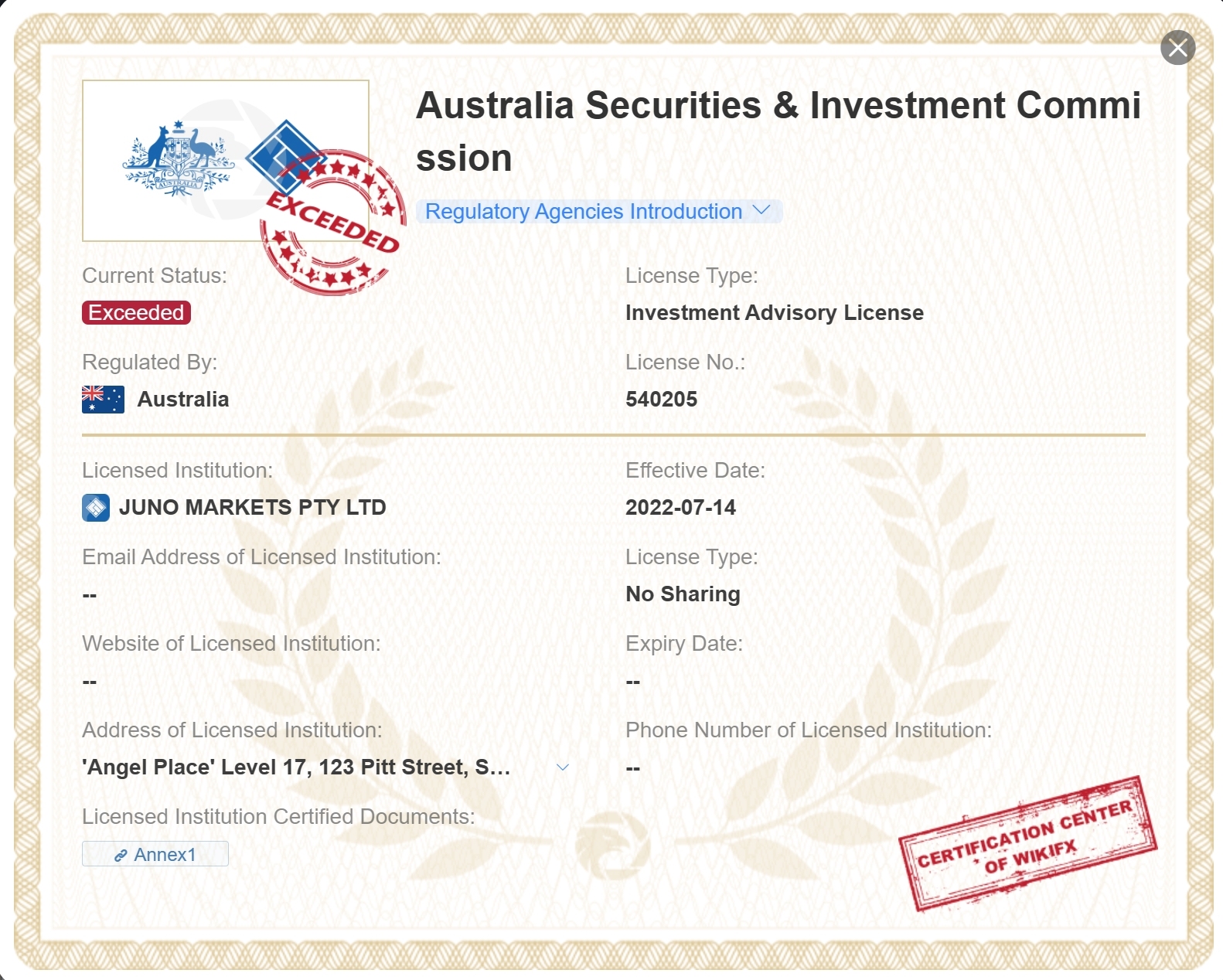 exceeded-ASIC-license