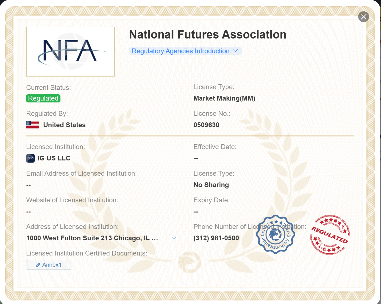 Licencia NFA