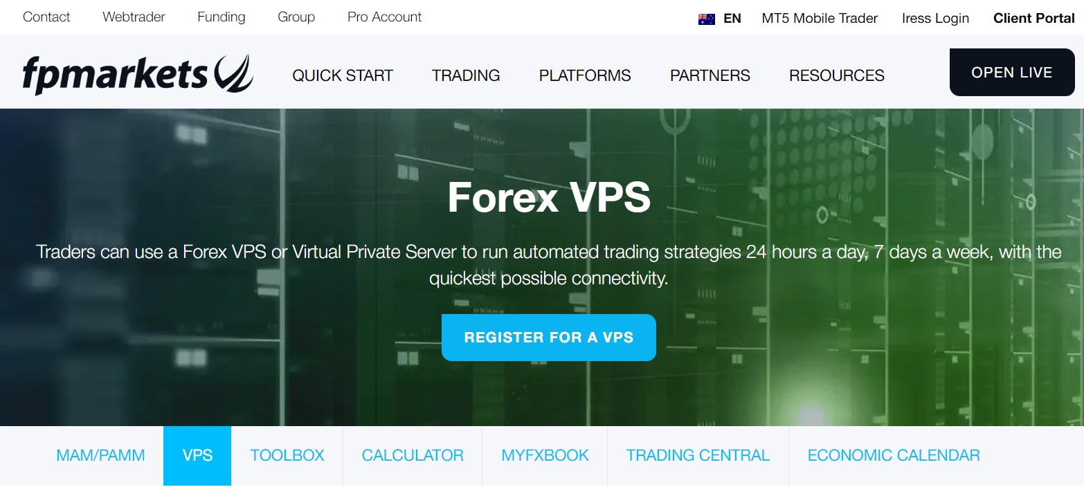 FP Market VPS service