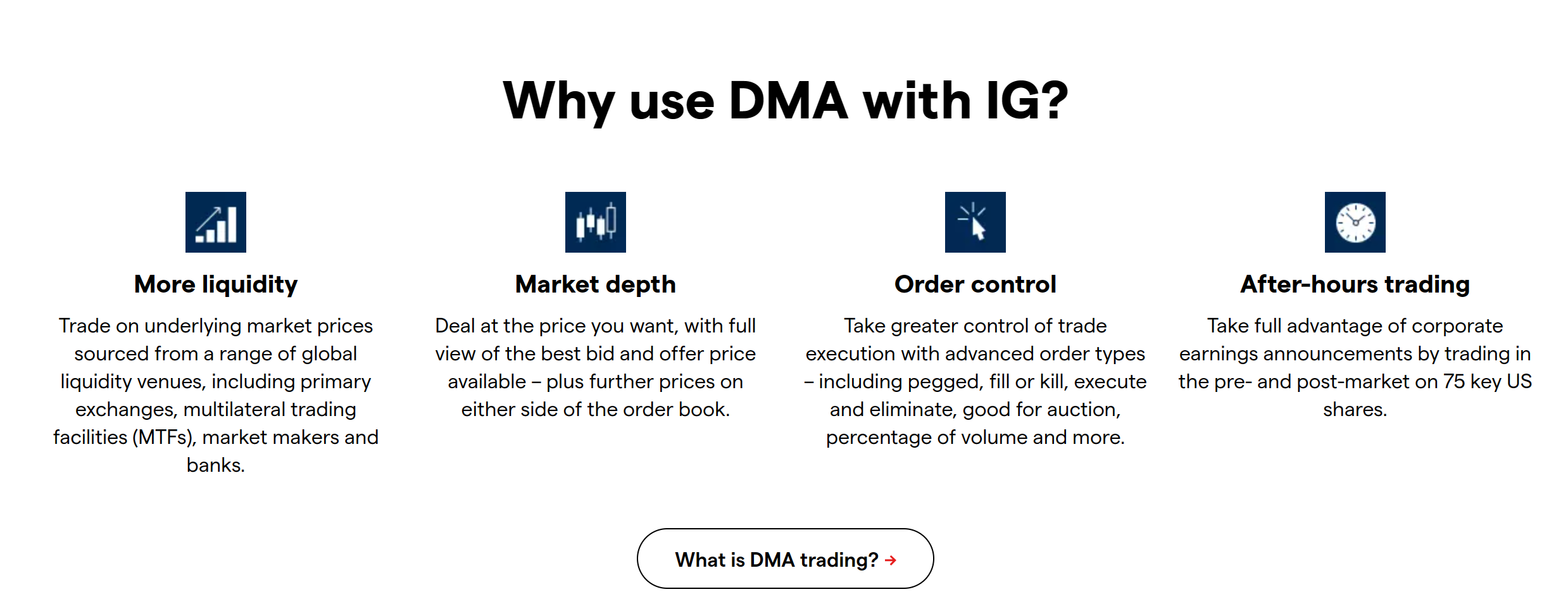 Why use DMA with IG?