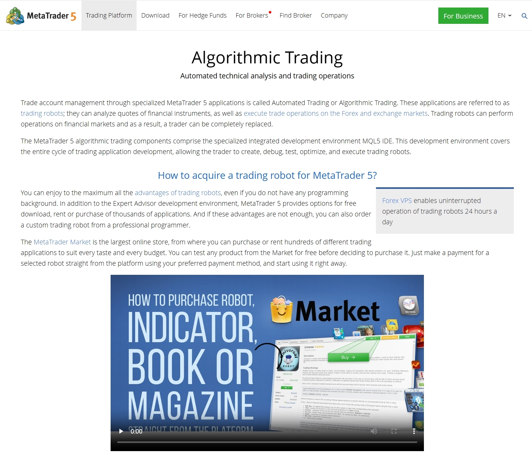 MT5 automated trading