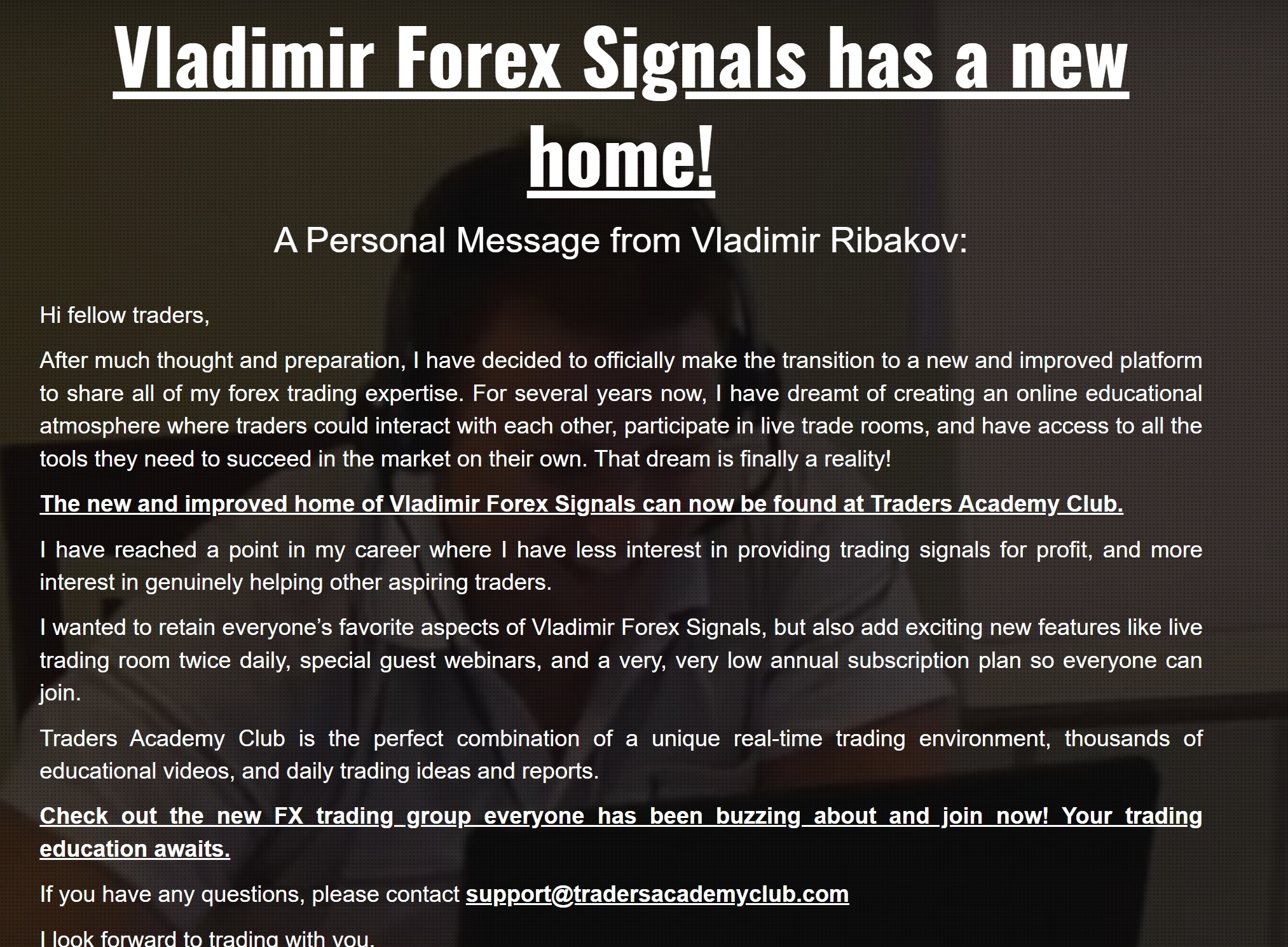 Vladmir's Forex Signals