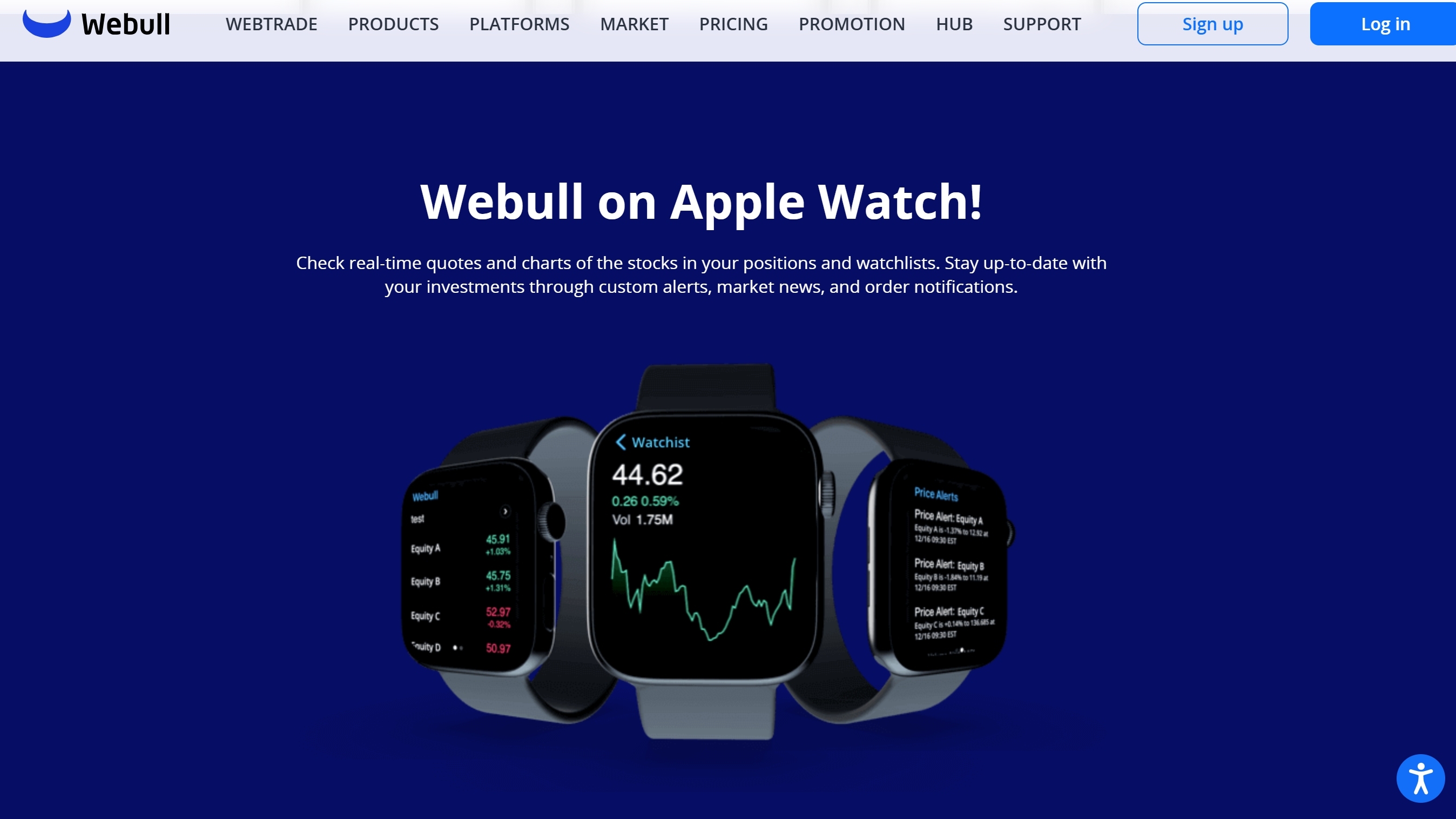 Webull on Apple Watch