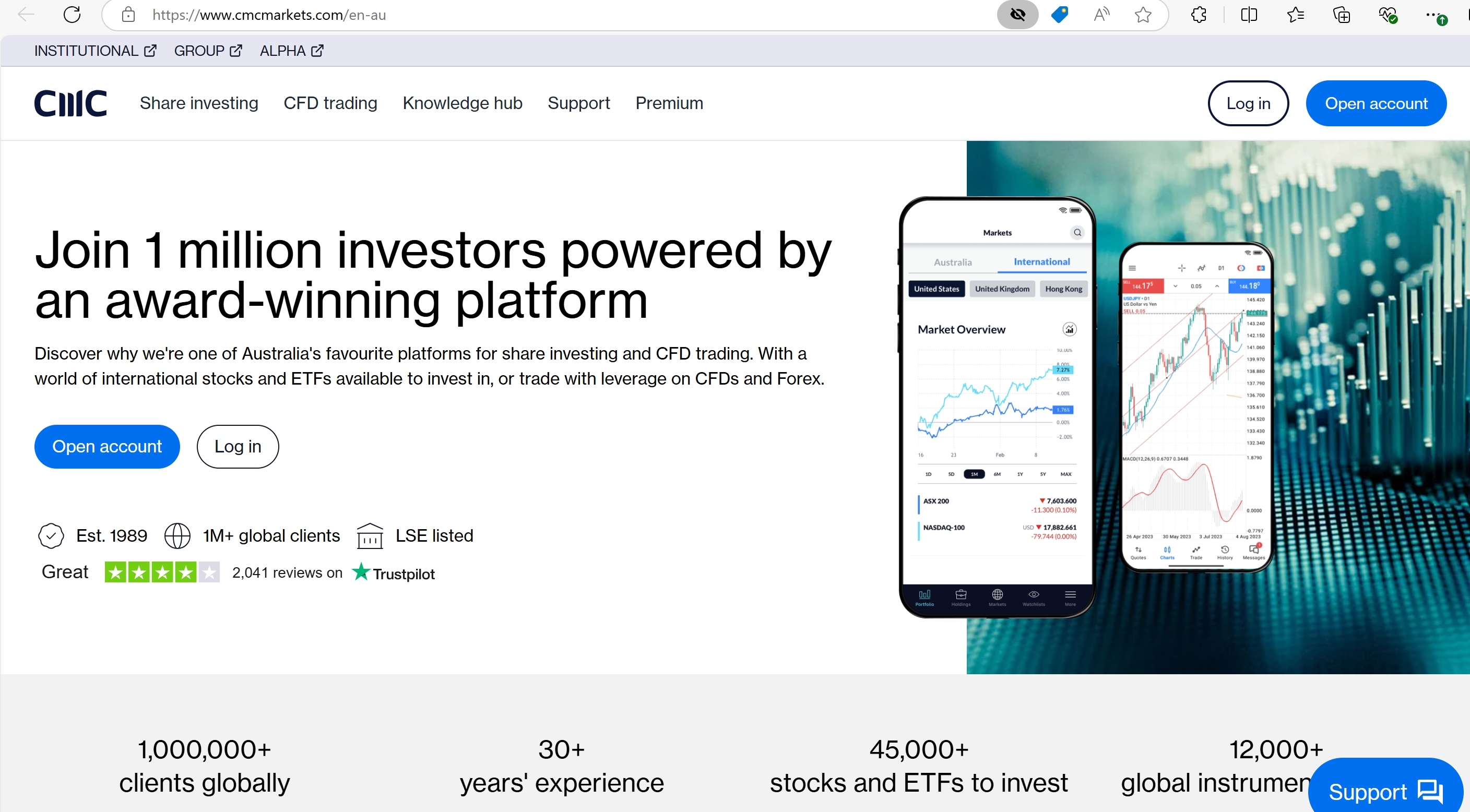 CMC Markets homepage