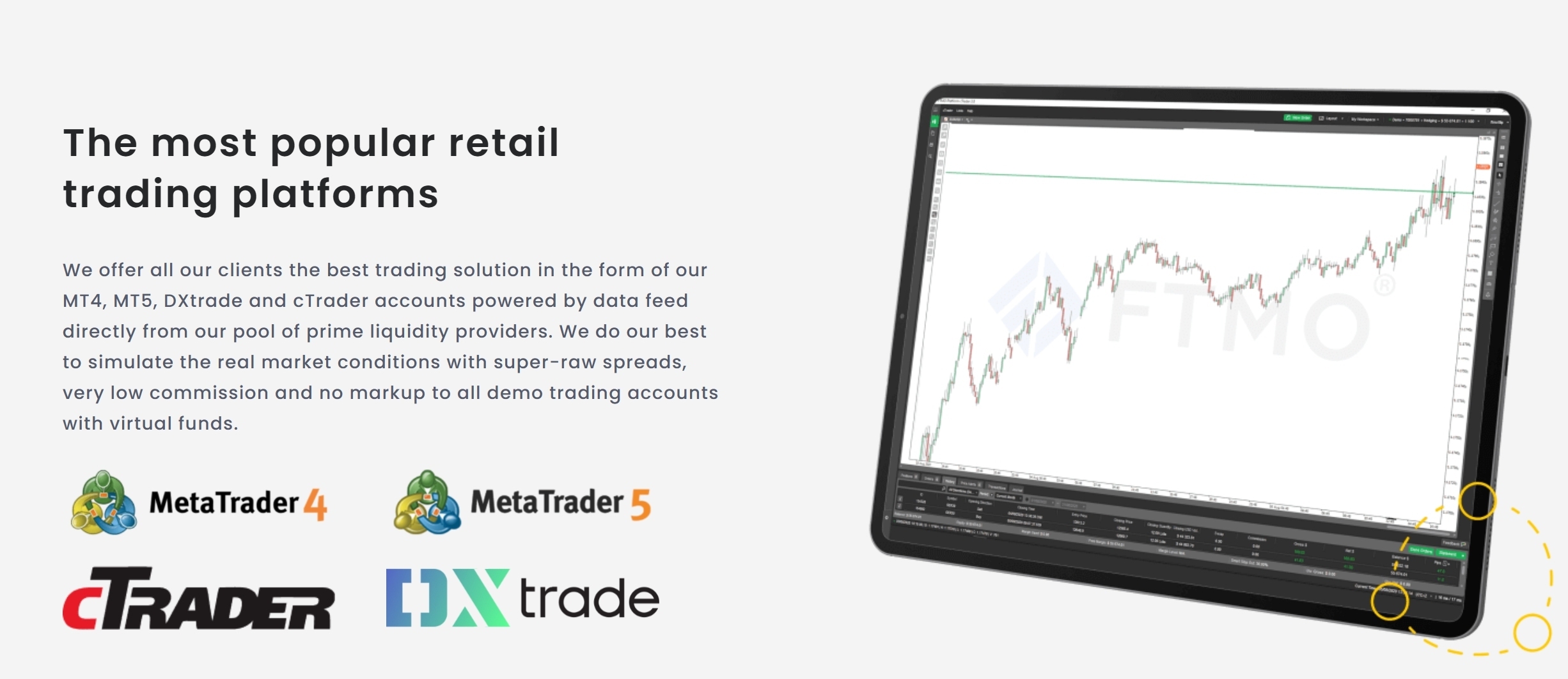 FTMO trading platforms