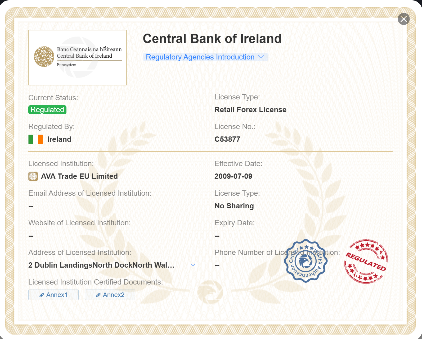 CBI license