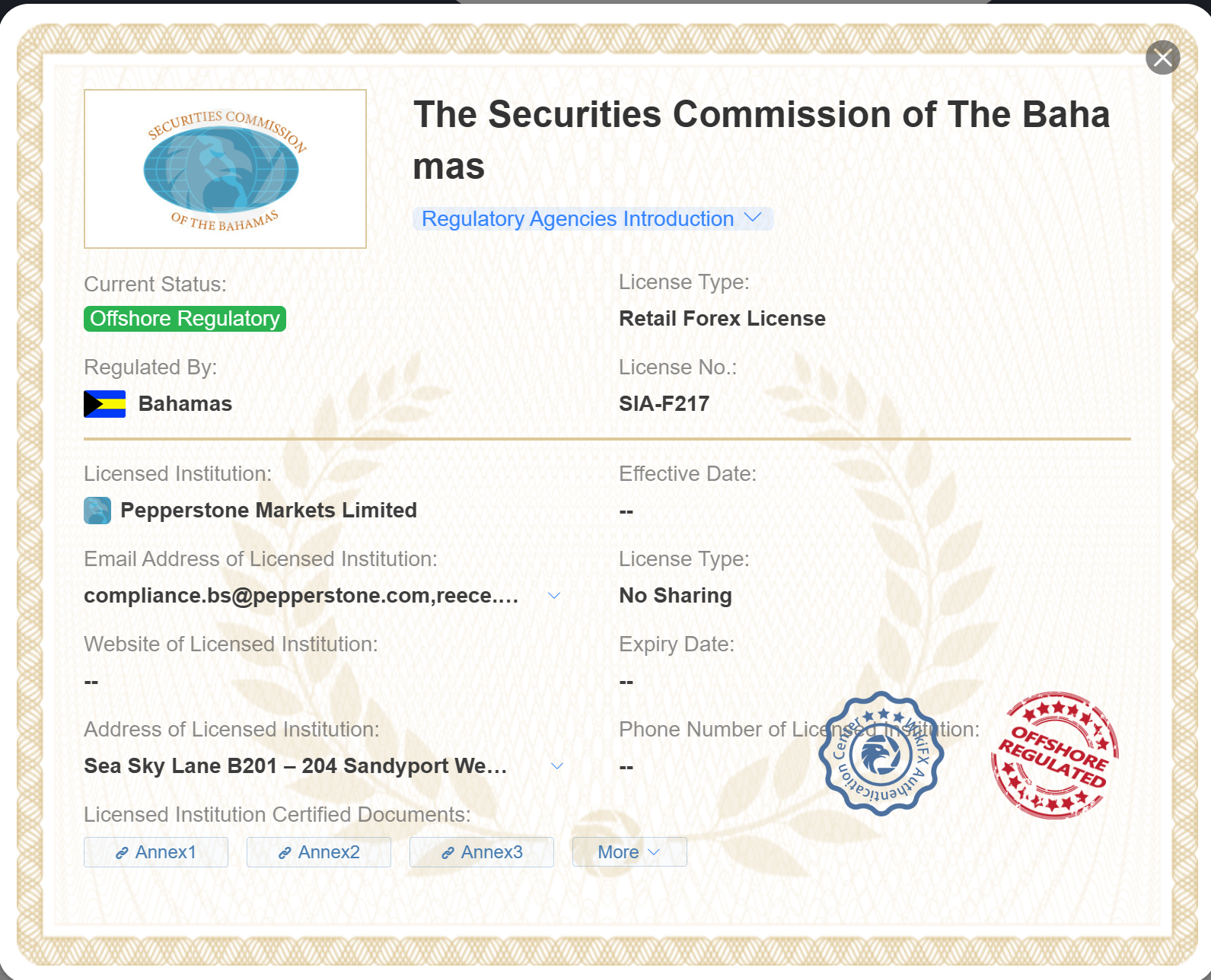 SCB license