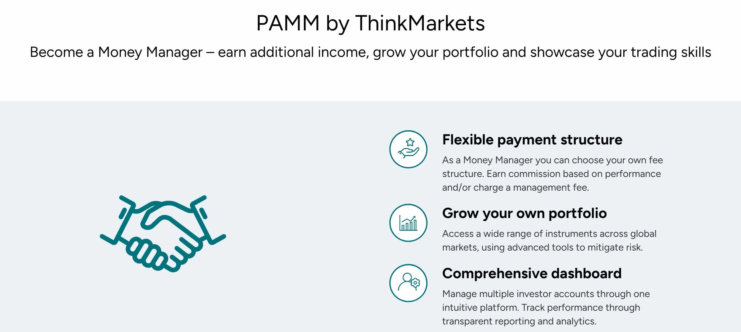 ThinkMarkets PAMM Account