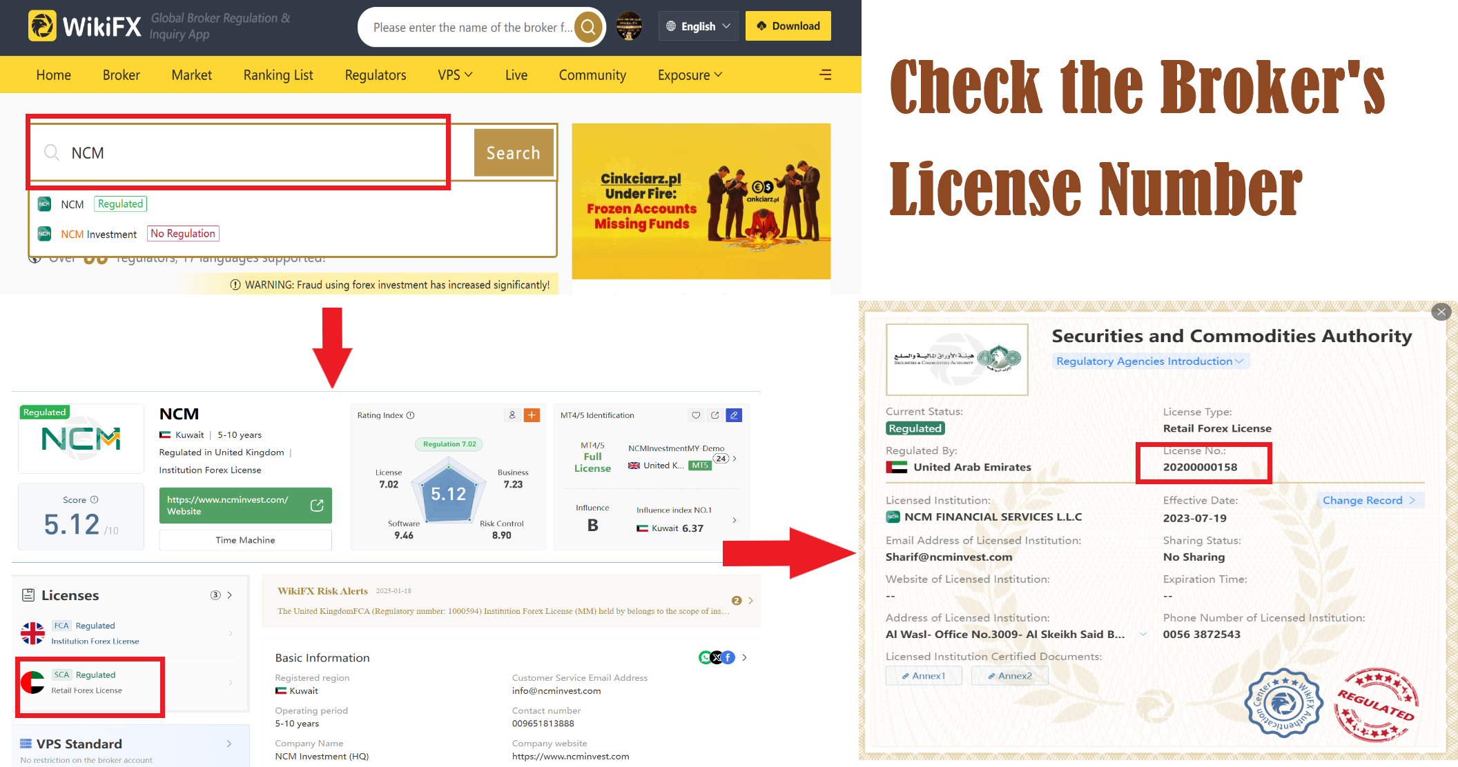 How can I identify an SCA-regulated forex broker?