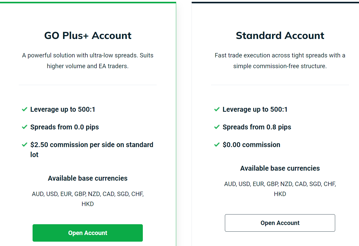 two account types