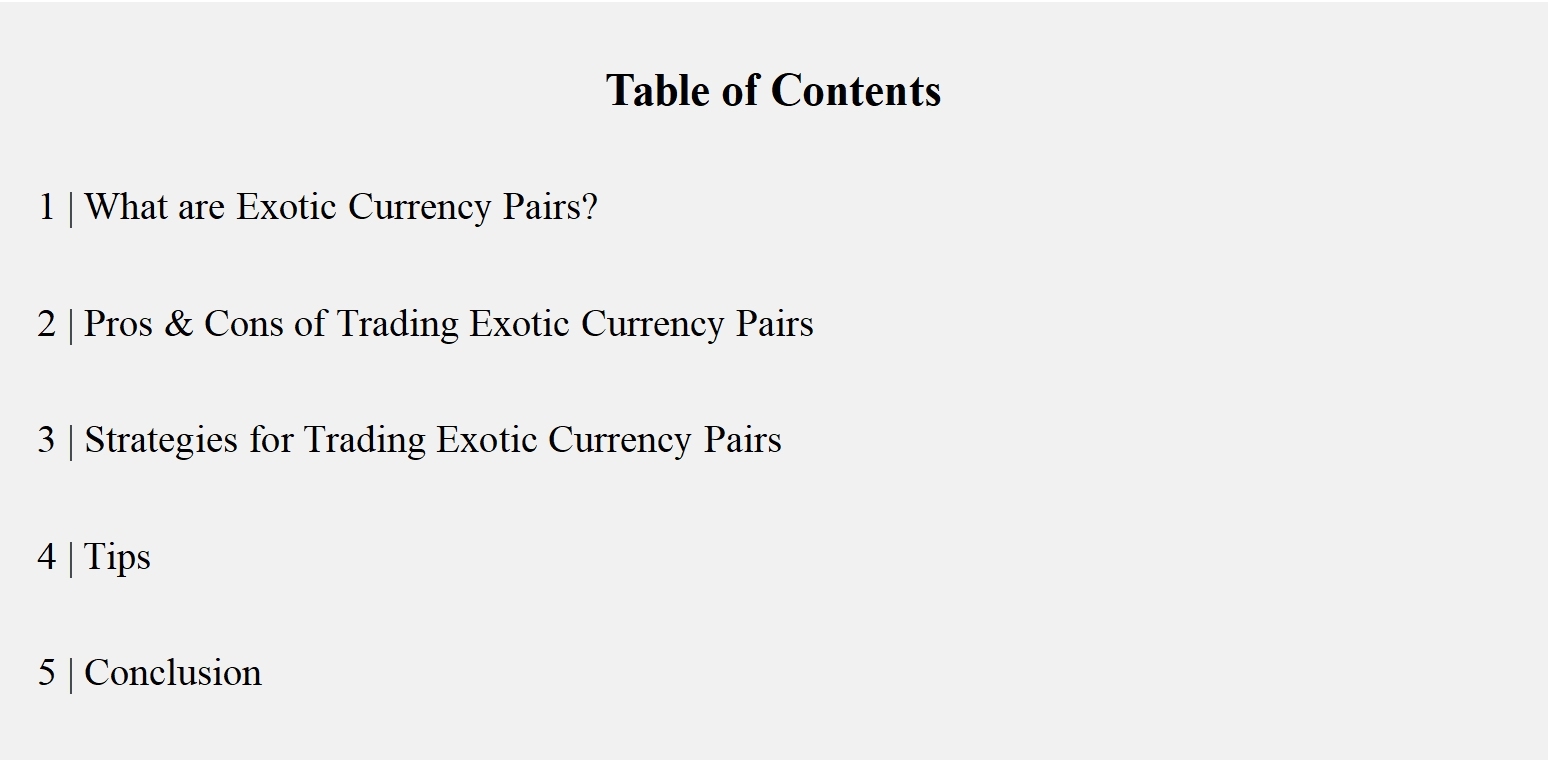 Table of contents